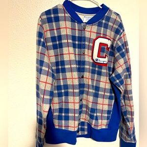 Champion Reverse Weave button up Plaid - long sleeve